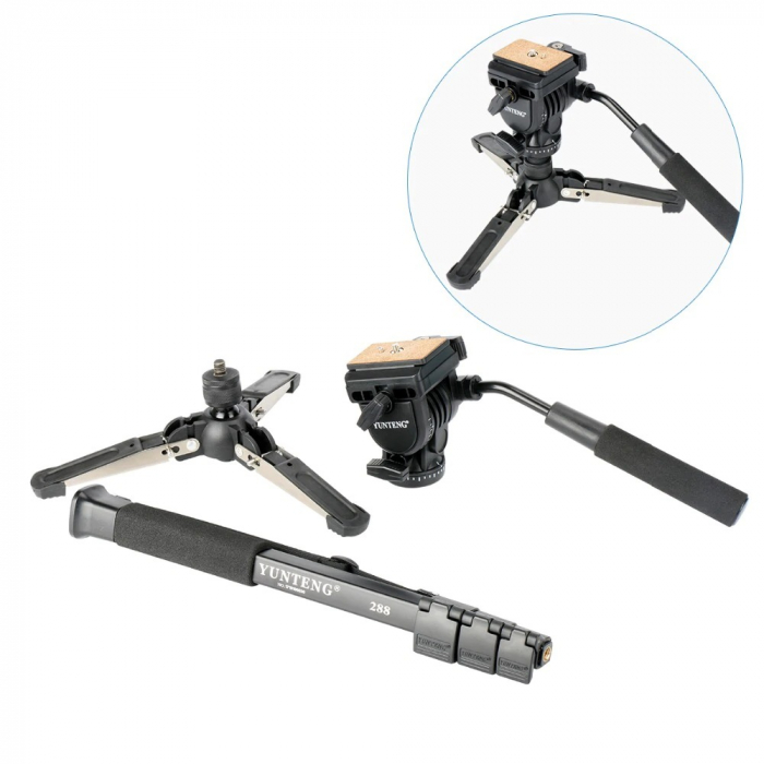 Trepied,monopied 2in1 Yunteng,VCT-288, inaltime maxima 158 cm [6]