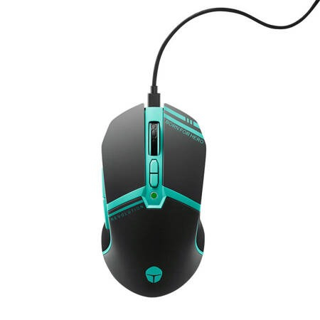 Mouse gaming, iluminare RGB, 8000 DPI, senzor PAW3104, cu fir si wireless, albastru/negru [6]
