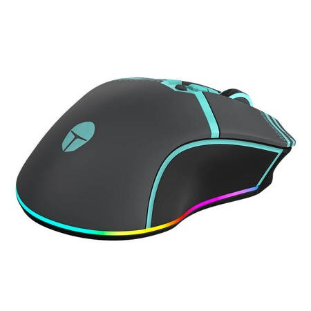 Mouse gaming, iluminare RGB, 8000 DPI, senzor PAW3104, cu fir si wireless, albastru/negru [2]