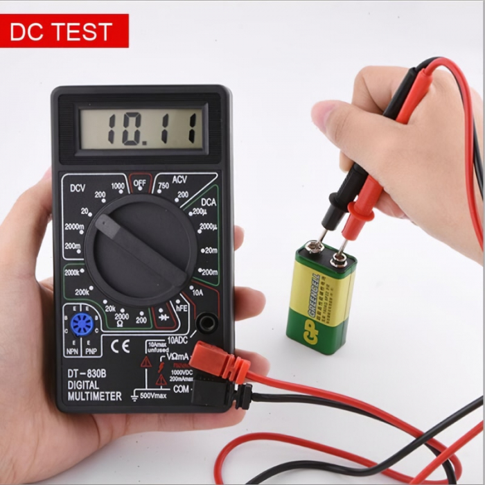 Multimetru digital profesional,model DT-830B cu 2 cabluri de testare incluse [2]