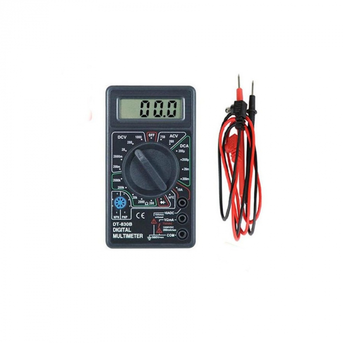 Multimetru digital profesional,model DT-830B cu 2 cabluri de testare incluse [4]