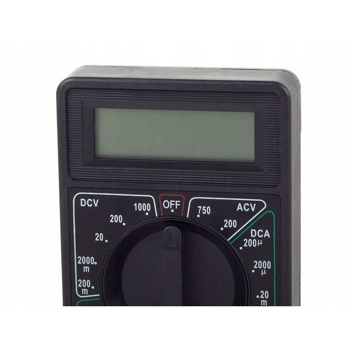 Multimetru digital DT-830B, cu ecran LCD, sonde de test incluse, alimentare 9V, negru – aparat profesional de masurare electrica [3]