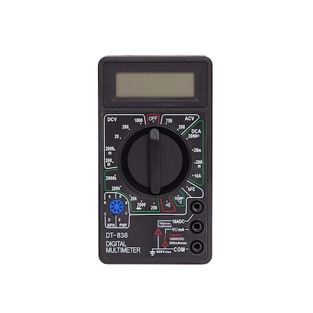 Multimetru digital profesional,model DT-838 cu 2 cabluri testare incluse