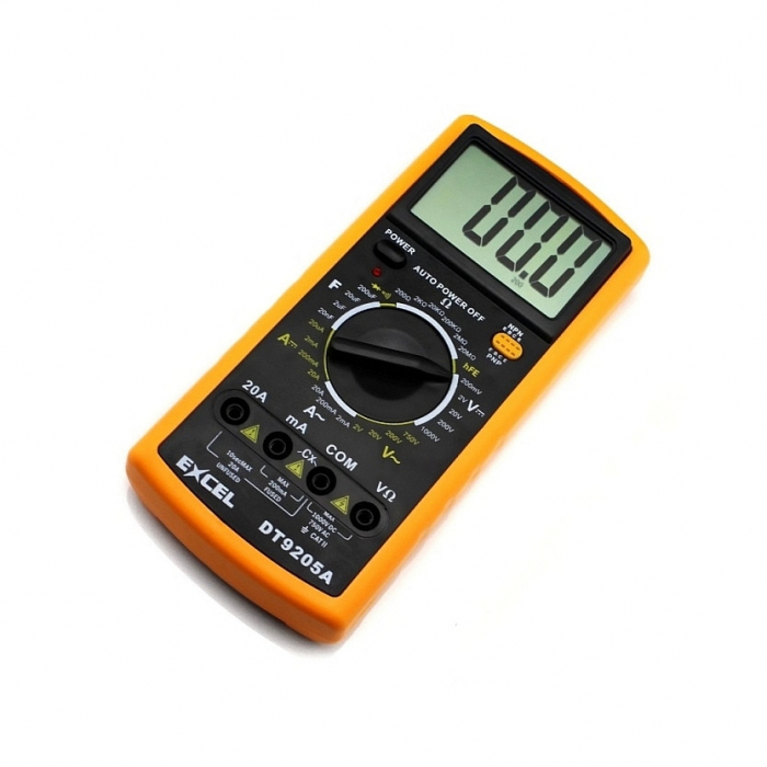 Multimetru DT9205a afisaj digital cu carcasa antisoc Pro [2]