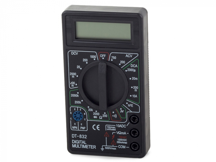 Multimetru digital profesional,model DT-832 cu 2 cabluri testare incluse [2]
