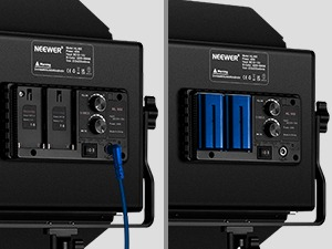 Neewer 660, Panou de lumina LED, set de studio cu 2 trepiede / softbox pliabil, doua culori CRI9+, Geanta de transport, Pentru filmari si fotografie [7]