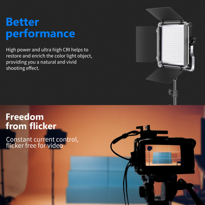 Panou Neewer RGB 660 LED,fara trepied inclus,gentuta de transport [6]
