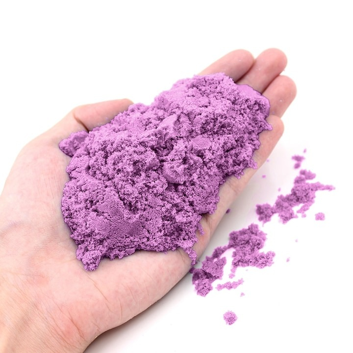 Nisip kinetic pentru modelat, usor de curatat, nu se usuca, 1 kg, mov [6]