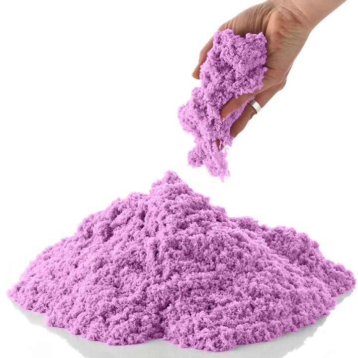 Nisip kinetic pentru modelat, usor de curatat, nu se usuca, 1 kg, mov [5]