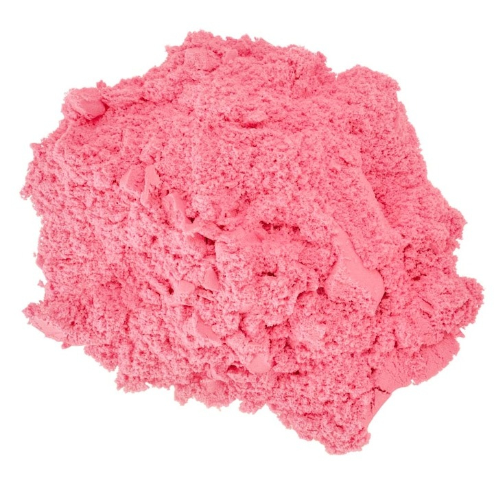 Nisip kinetic pentru modelat, usor de curatat, nu se usuca, 1 kg, roz [2]