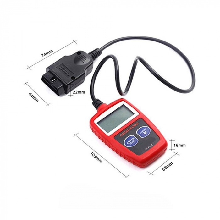 Cititor coduri profesional OBD 2 MS309, autoturisme si utilitare 12V - Rosu [3]
