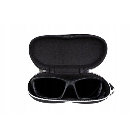 Ochelari de soare unisex, polarizati, cu filtru UV, husa depozitare inclusa - Negru [3]