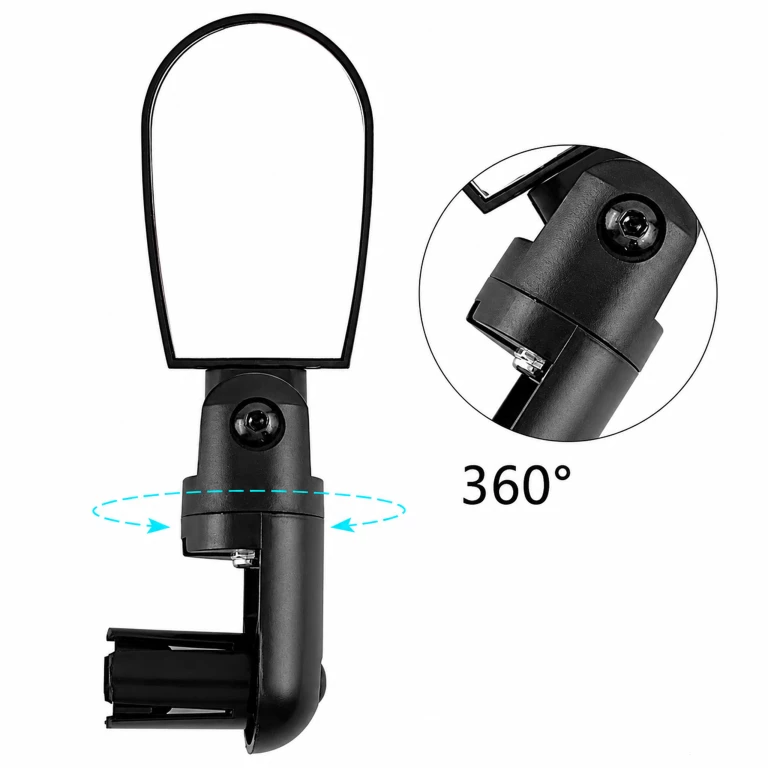 Oglinda bicicleta neagra 13.7 x 4.3 x 2.5 cm, reglabila 360 grade, pliabila 180 grade [5]