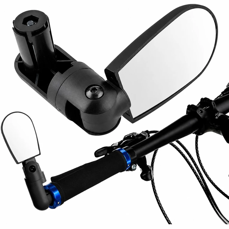 Oglinda bicicleta neagra 13.7 x 4.3 x 2.5 cm, reglabila 360 grade, pliabila 180 grade [6]
