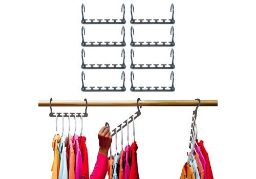 Organizator pentru umerase din plastic, economisirea spatiului din dulap [4]