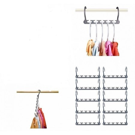 Organizator pentru umerase din plastic, economisirea spatiului din dulap [3]