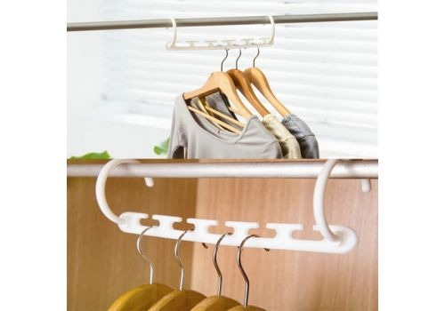 Organizator pentru umerase din plastic, economisirea spatiului din dulap [5]