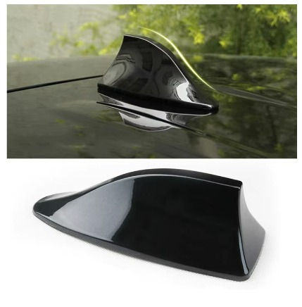 Ornament de rechin pentru antena de la masina, negru [5]