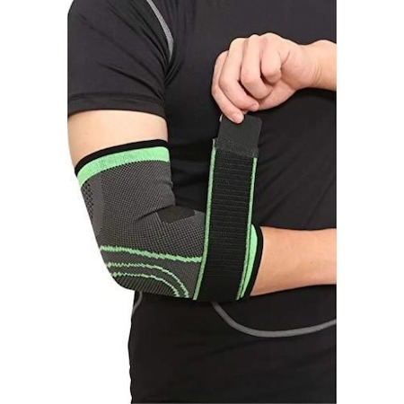 Orteza pentru cot reglabila, elastica, marime universala - gri/verde [4]