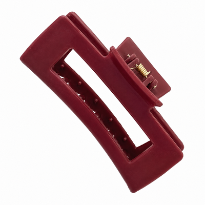 Pachet 3 clame par, culori diferite 10.3 x 5 cm, clesti din plastic rigid cu dinti curbati, deschidere larga si arc metalic, pentru coc si par voluminos [19]