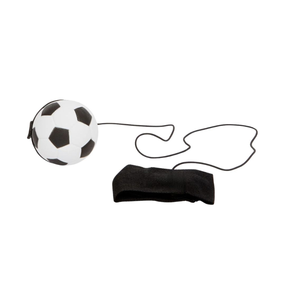 Pachet 4 mingi cu bratara pentru mana, fotbal alb-negru, baseball alb-rosu, Space Moon Ball albastra si verde multicolor, 66 mm, joc activ pentru reflexe si coordonare [4]