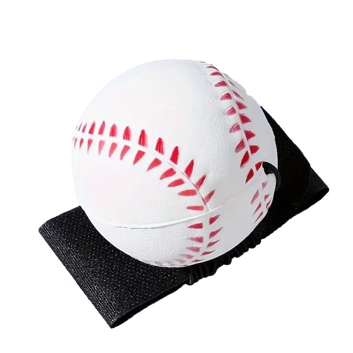 Pachet 4 mingi Space Moon Ball pentru copii si adulti, 2 albastre, 1 verde multicolor si 1 model baseball alb-rosu, 66 mm [5]