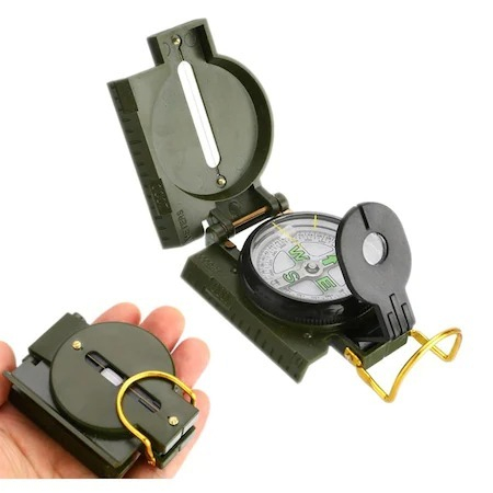 Pachet camping,mini lanterna incarcare usb cu trusa depozitate + busola cu clema de fixare [2]