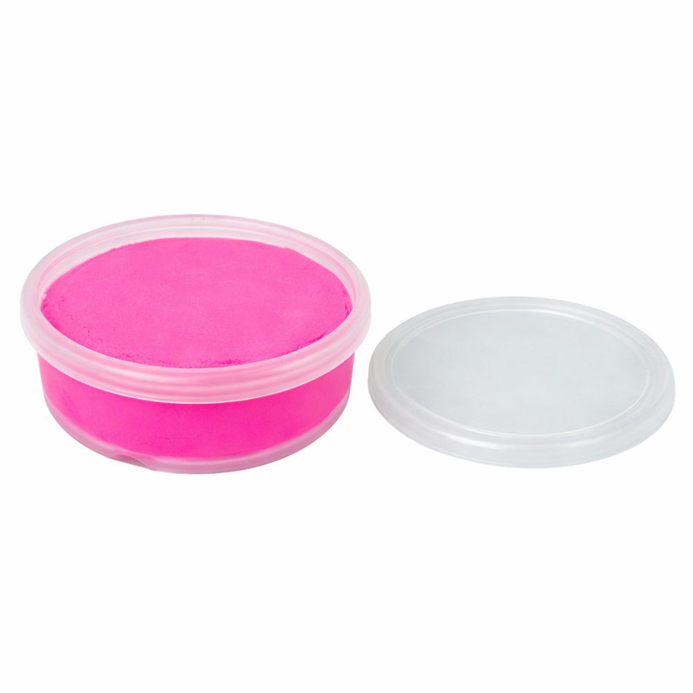Pachet multicolor pentru modelaj creativ, alb luminos, verde neon si roz neon, 3 recipiente x 18 g [7]