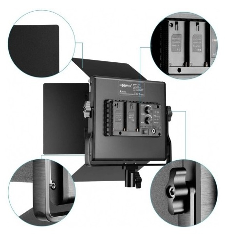 Kit 2 Panouri Neewer Bi Color 660 LED,trepiezi 200 cm,4 baterii + 4 incarcatori,2 gentute transport [3]