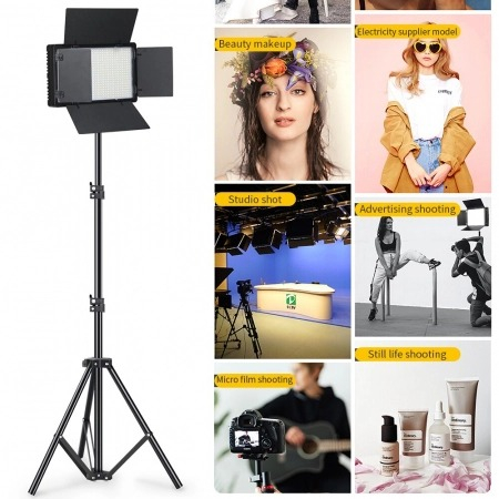 Panou Bi-Color 600 LED, trepied 160 cm inclus [5]