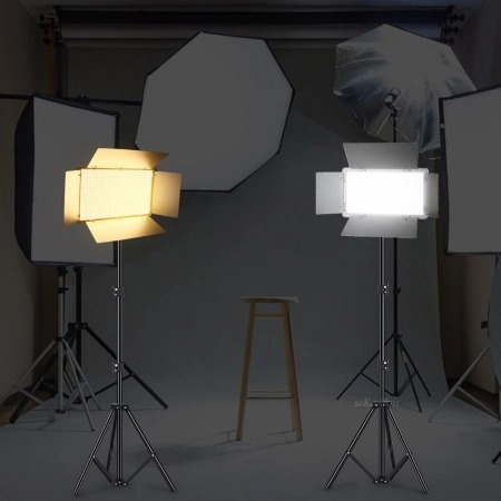 Panou Bi-Color 600 LED, trepied 160 cm inclus [2]