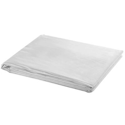 Panza fundal foto din bumbac,prindere pe bara suport fundal studio,dimensiune 3x4 m - Alb [2]