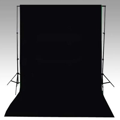 Panza fundal foto studio,din bumbac,dimensiuni 300x600 cm - Negru [2]