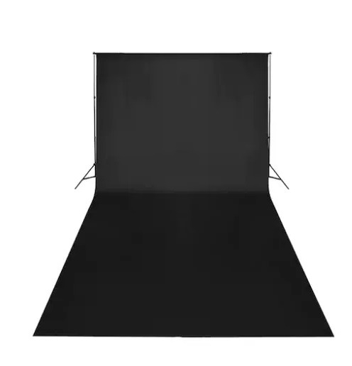 Panza fundal foto studio,din bumbac,dimensiuni 300x400 cm - Negru [4]