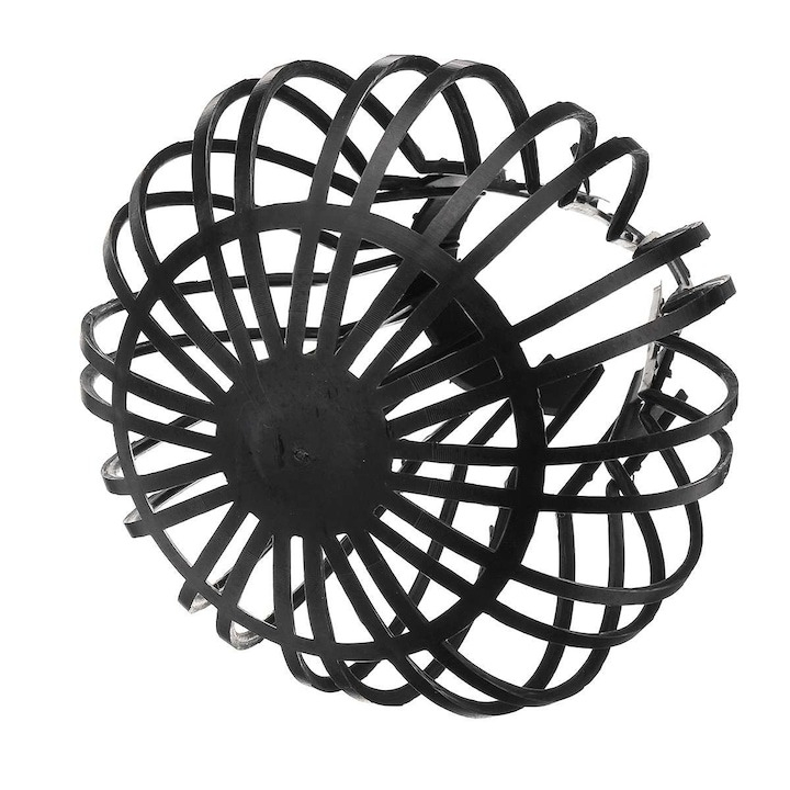 Parafrunzar pentru scurgere jgheab, 90-125 mm, material plastic, negru [5]