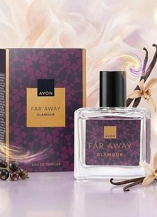 Parfum femei Avon Far Away Glamour 30 ml, apa de parfum oriental floral gurmand, vanilie Madagascar, coacaze negre, iris, paciuli si mosc negru [2]