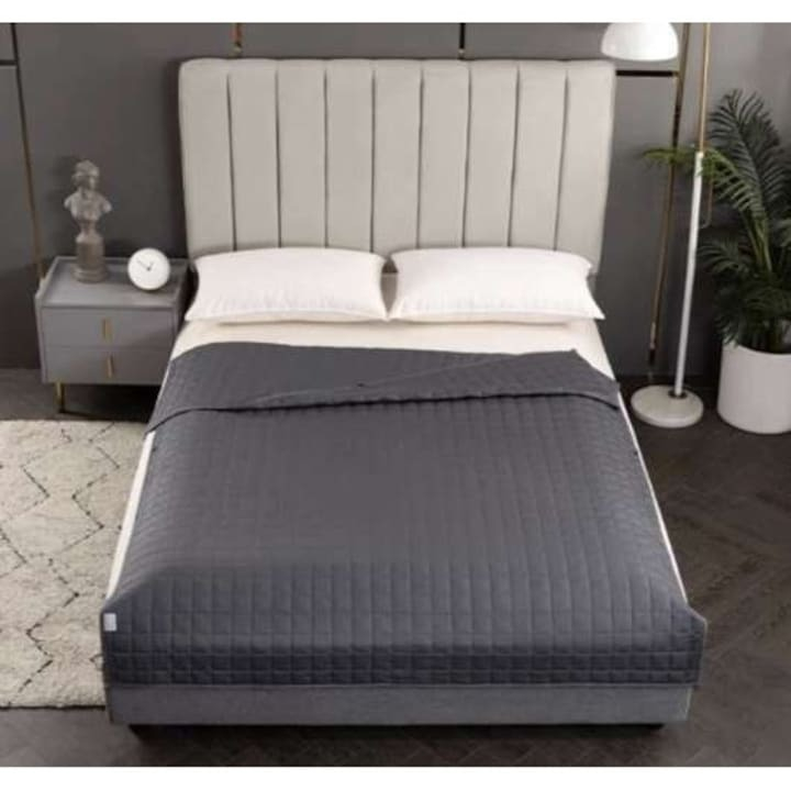 Patura senzoriala, calmeaza sistemul nervos, tratament pentru insomnie, greutate 8 kg, 200x150 cm - Gri [5]