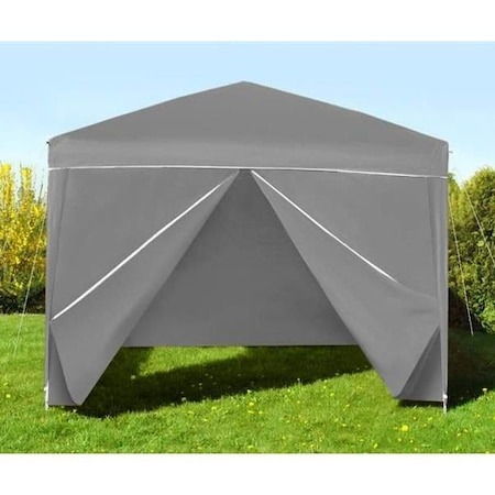 Pavilion de gradina,curte,evenimente 3x3m cu 4 pereti laterali cu ferestre - Gri [2]