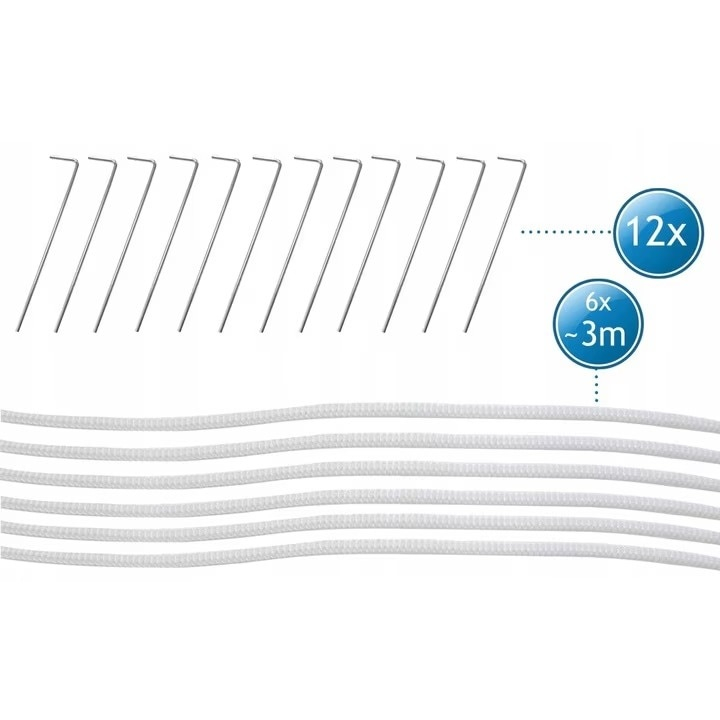 Pavilion / Foisor de gradina impermeabil 3x6x2.5 m, cadru metalic din otel, acoperis din polietilena 100 g/m², alb, rezistent la apa si UV, pentru curte, terasa si eveniment [3]