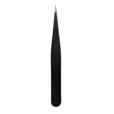 Penseta neagra 9.6 x 1 x 0.4 cm pentru sprancene, varf drept foarte fin si ascutit, otel inoxidabil durabil, pentru prinderea firelor subtiri si pensare precisa [3]