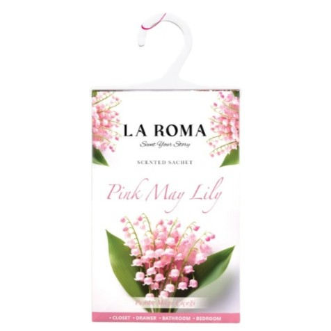 Odorizant pentru dulap La Roma – Pink May Lily (Mărgăritar Roz), Aromă Florală și Romantică pentru Haine Proaspăt Parfumate, Inspirată din Gingășia Primăverii Mediteraneene [1]