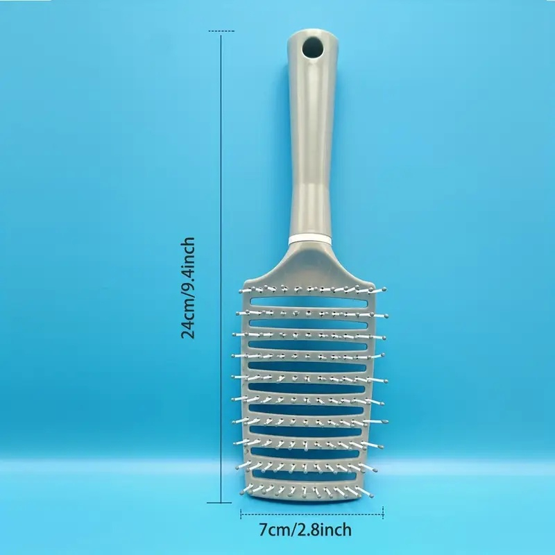 Perie de păr profesională, ventilată, anti-încâlcire, cu peri flexibili și mâner ergonomic, pentru uscare rapidă și coafare zilnică, verde – Dactylion [7]