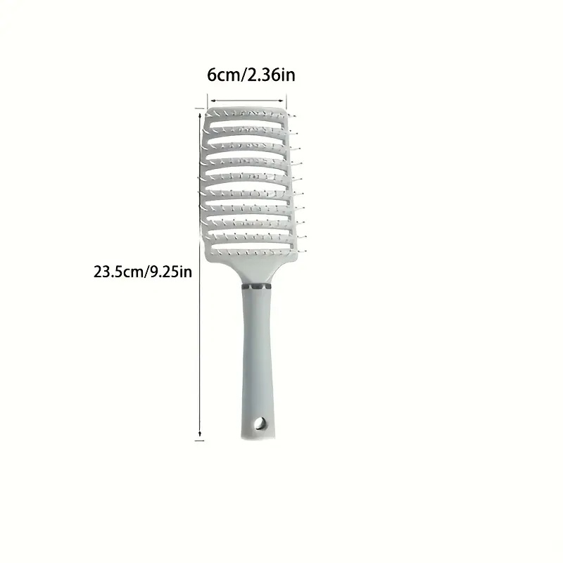 Perie de păr profesională, ventilată, anti-încâlcire, cu peri flexibili și mâner ergonomic, pentru uscare rapidă și coafare zilnică, verde – Dactylion [9]