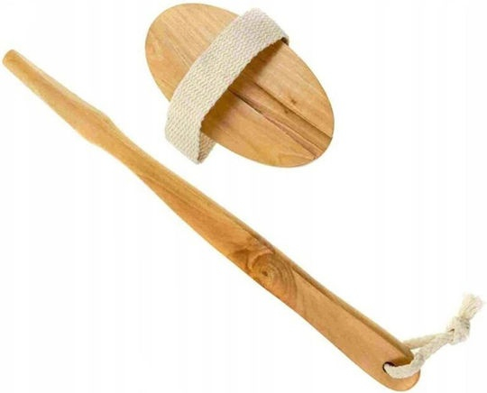 Perie pentru masaj corporal cu maner detasabil, din lemn de bambus, peri naturali din agave, pentru periere uscata si umeda, exfoliere si efect anticelulitic [3]