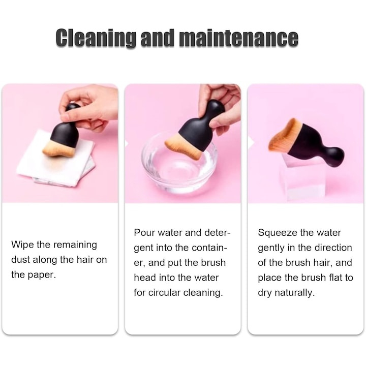 Perie profesionala pentru interior auto, plastic si nailon, curatare precisa, 10 x 4.5 x 2 cm, negru [8]