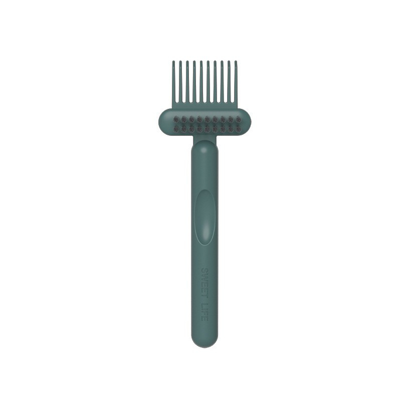 Perie verde 16 x 5 cm pentru curatarea parului de pe perii si piepteni [6]