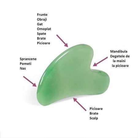 Piatra Gua Sha Jade - Alb [3]