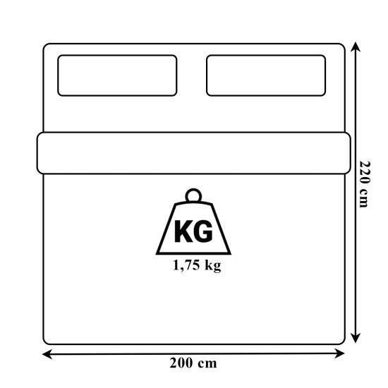 Pilota alba 200x220 cm pentru dormitor, 300 g/m², microfibra cu fibre siliconice, 4 anotimpuri, antialergica, reversibila, lavabila si compatibila cu uscator [11]
