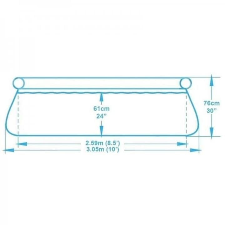 Piscina gonflabila, rotunda, 305x76 cm, Bestway, volum 3638l [4]