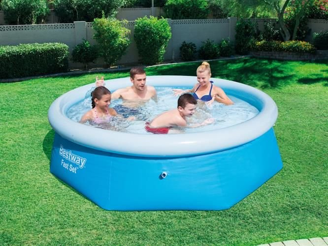 Piscina gonflabila de curte,gradina 244x61 cm,pereti intariti cu 3 straturi [2]